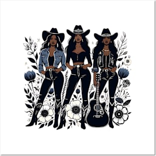 black cowgirl melanin black history texas Posters and Art